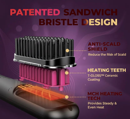 KIARA Hair Professional Cordless Heated Brush