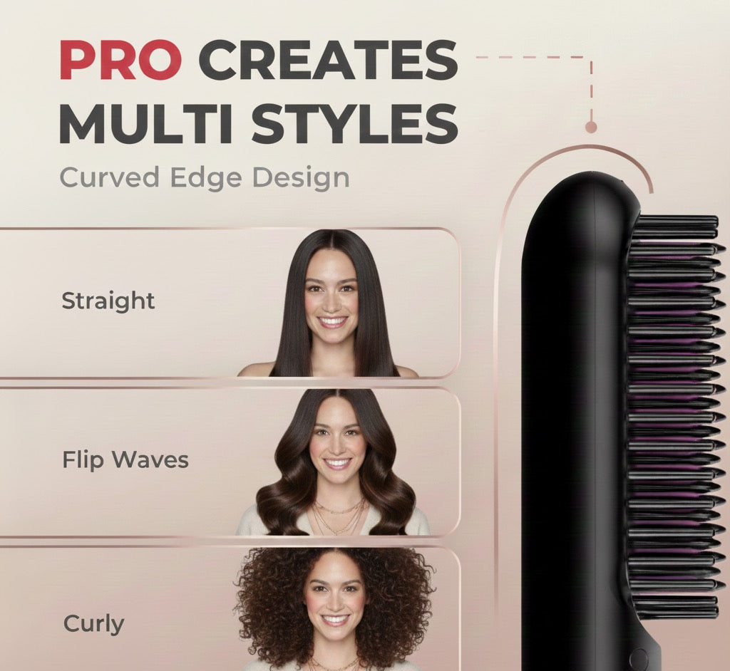KIARA Hair Professional Cordless Heated Brush